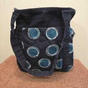 Thirty-One Navy and Teal Tote Bag
